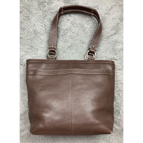 Coach chocolate brown Penelope pebbled leather shoulder bag - Picture 3 of 11